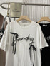 Pearls and Ribbons Detail Oversize T-Shirts